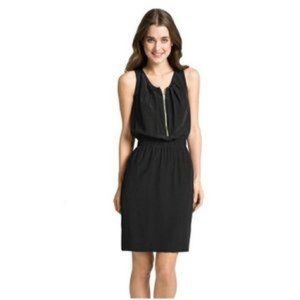 Eliza J 100% Silk Black Dress Sleeveless Pockets